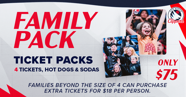 San Diego Clippers Family Packs 