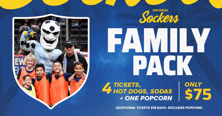 San Diego Sockers Family Packs 